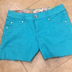 One 5 One Turquoise Shorts